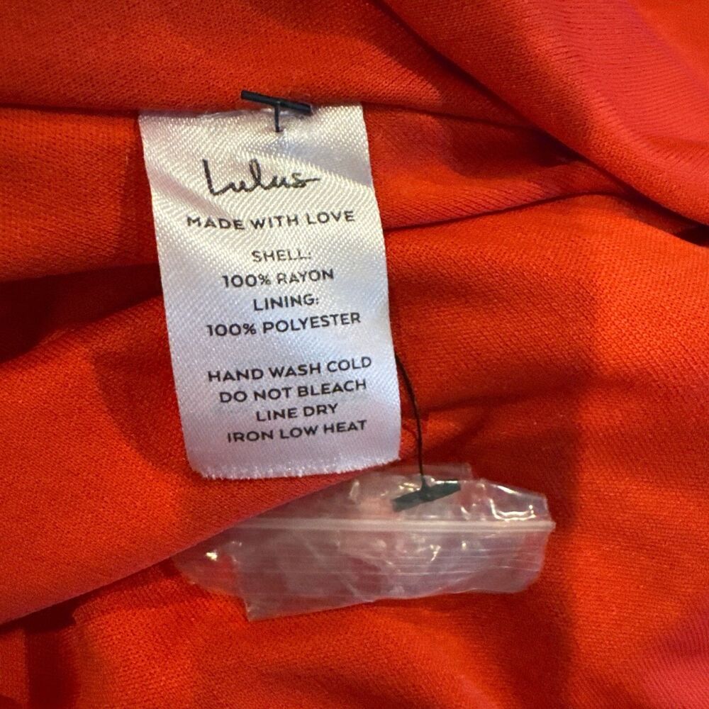 Lulu's Red Wrap Ruffle Mini Dress - Picture 5 of 8
